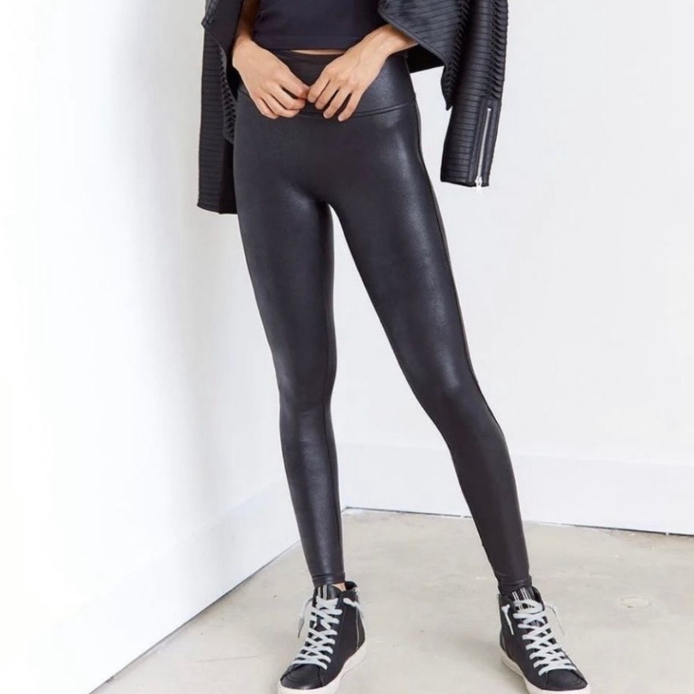 Spanx faux leather leggings